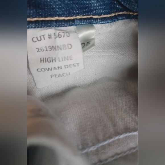 L'AGENCE High Line High Rise Skinny Distressed Jeans Size 25 FLAWED - Picture 11 of 11